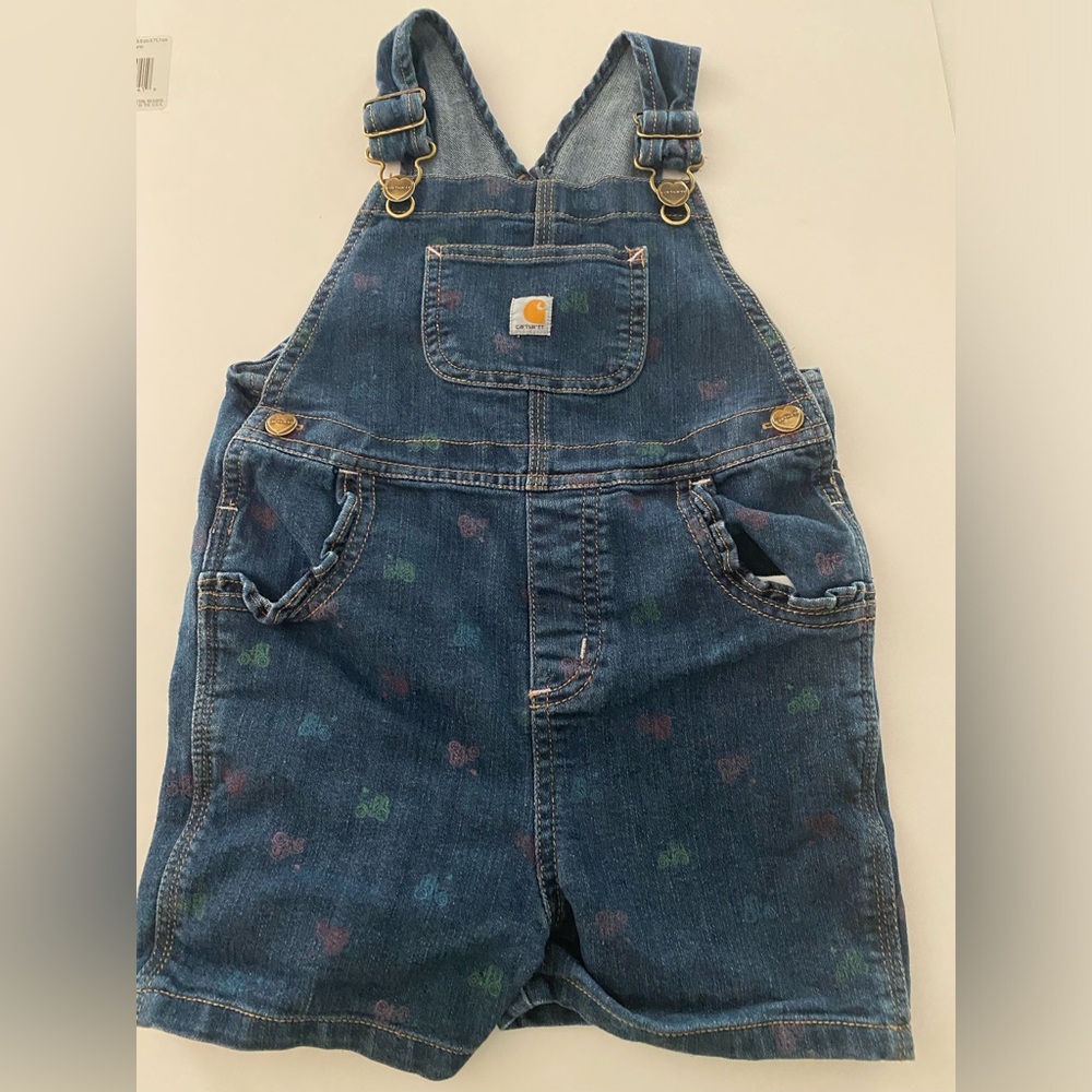 Carhartt Girls Tractor Denim Overalls
